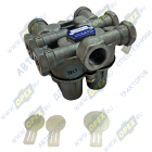 71262010 Клапан защитный 4-х контурный M16х1.5 / M22х1.5; (Maх 10 bar); порты: 7; 21/22=7.0 bar, 23/24=6.5 bar DAF LCV (1970-2020), MAN Bus (1970-2020), MB Bus; 9347022100 I73329 AE4162 AVL Krafttechnik